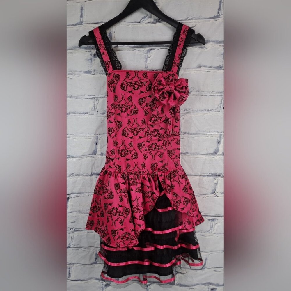 Mercy Vintage Dress Y2K Gothic Black Victorian Punk Party Midi Size Small